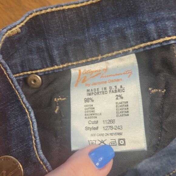 Citizens of Humanity Ava Jeans Women’s 26 Low Rise Straight 1278-243 GUC - Picture 4 of 11